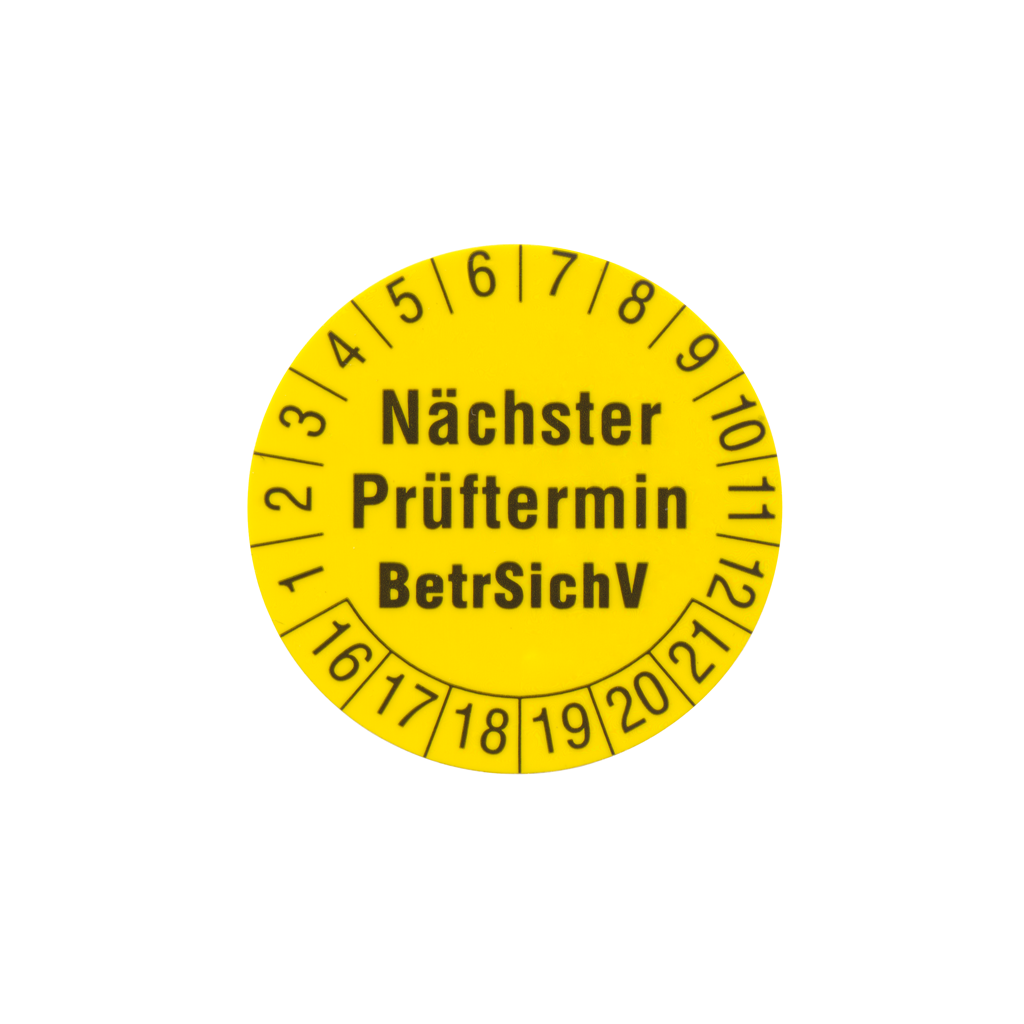 1239D Prüfetiketten Ø  30mm (250 St.)- gelb